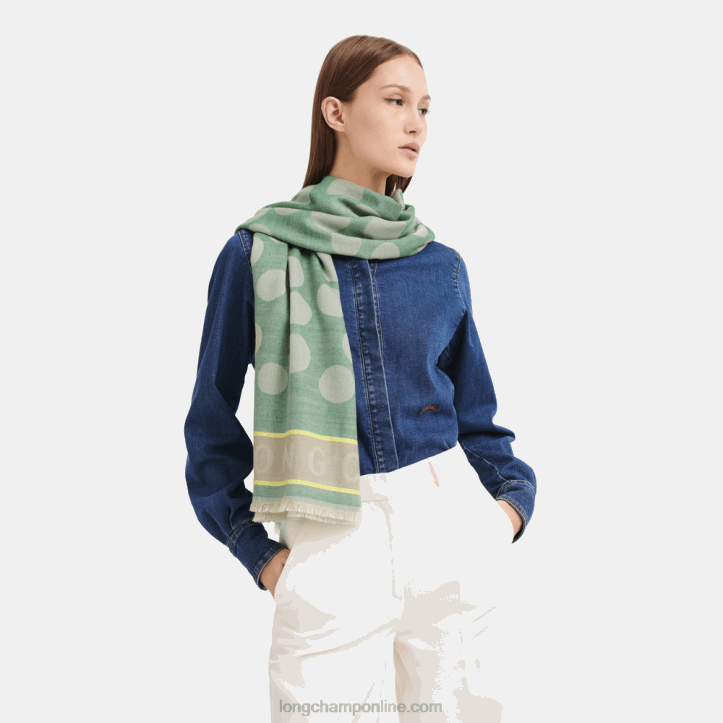 Grass/Green Light F8FL993 Spring/Summer 2023 Collection Stole Men Longchamp