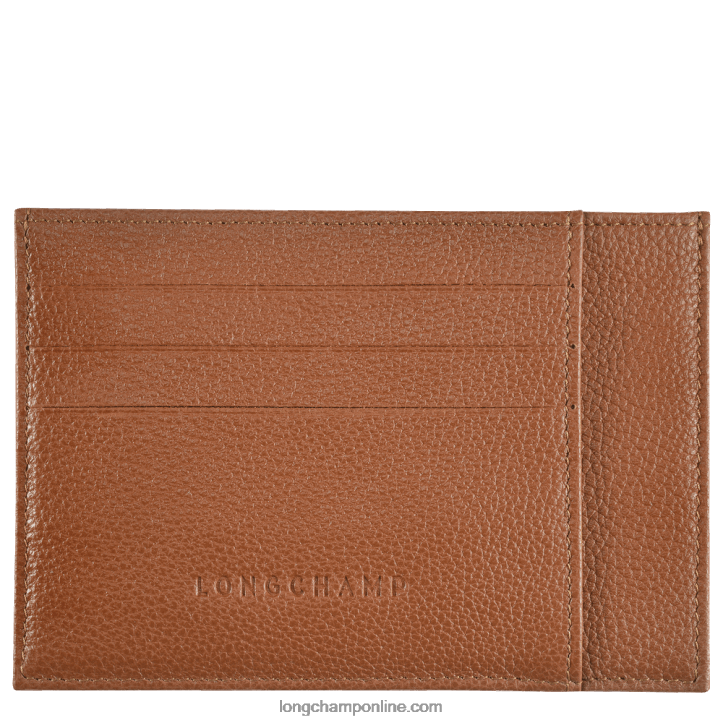 Caramel F8FL652 Le Foulonne Card holder Men Longchamp