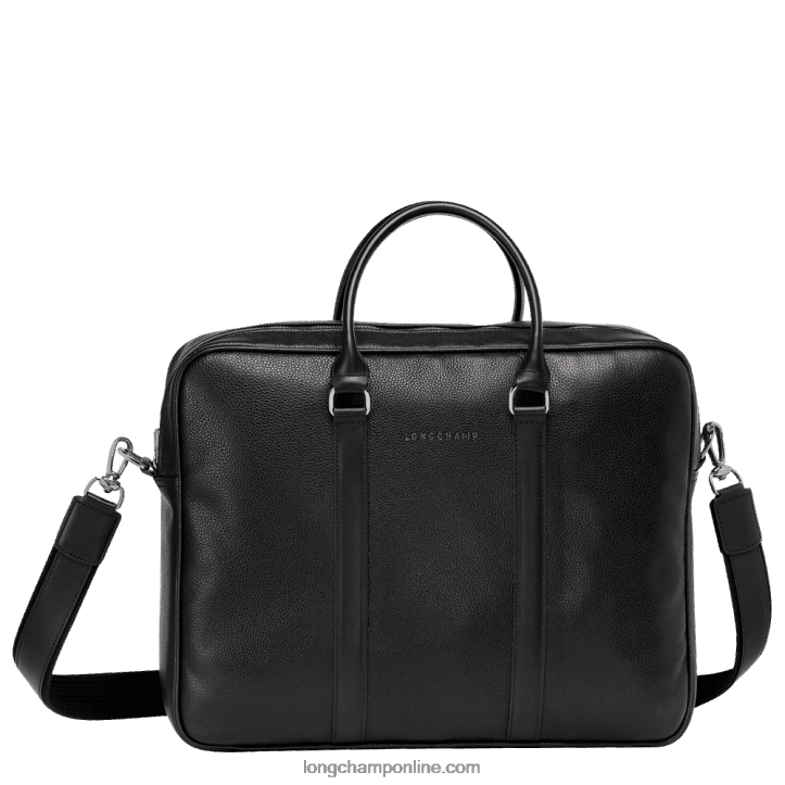 Black F8FL1100 Le Foulonne Briefcase M Men Longchamp