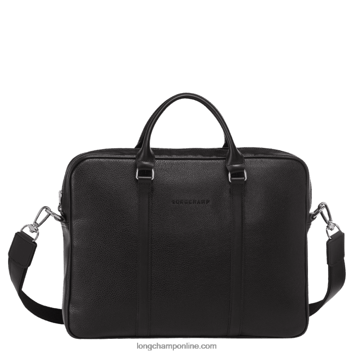 Black F8FL475 Le Foulonne Briefcase XS Men Longchamp