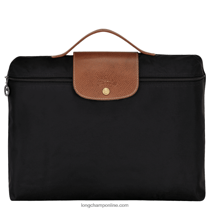 Black F8FL485 Le Pliage Original Briefcase S Men Longchamp