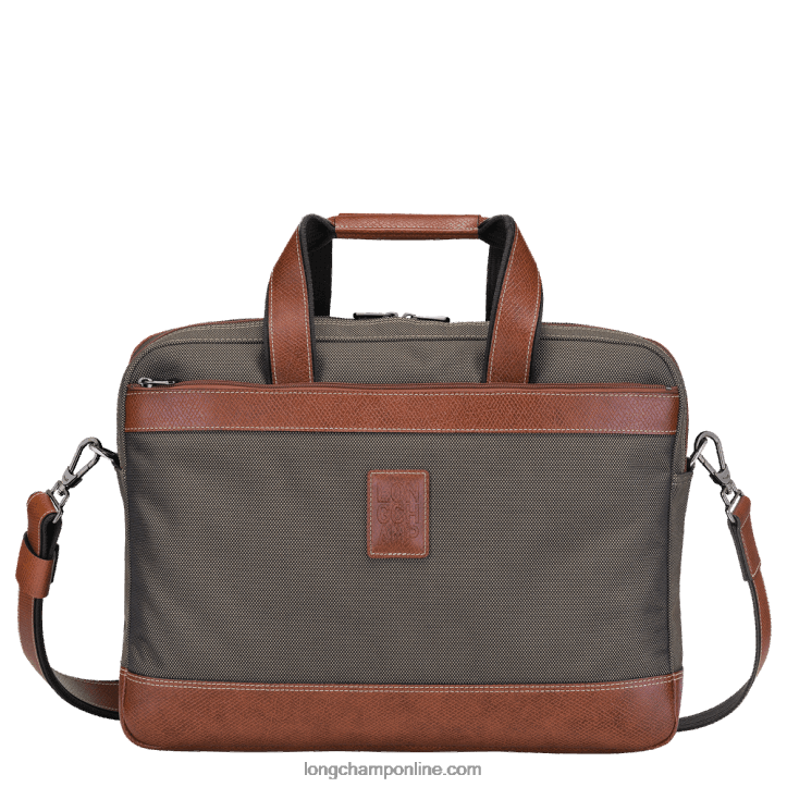 Brown F8FL1097 Boxford Briefcase L Men Longchamp