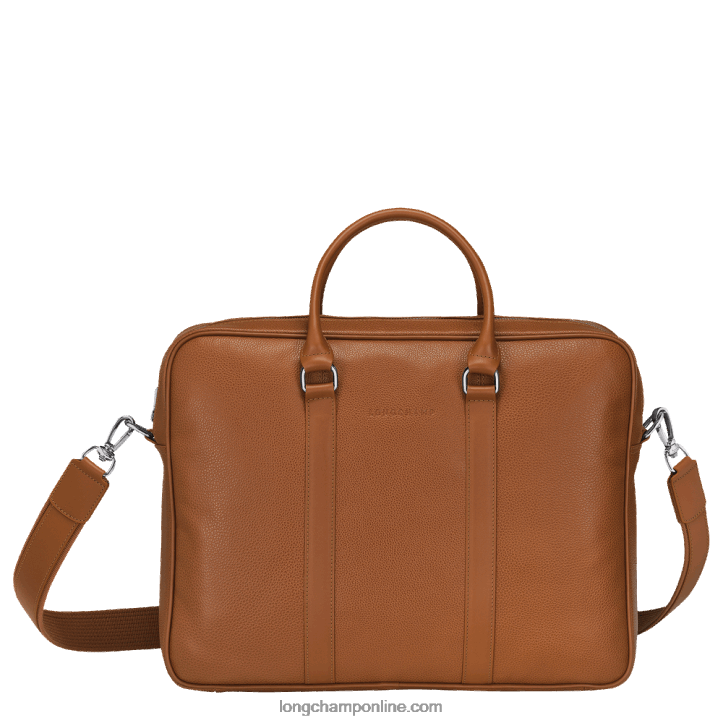 Caramel F8FL1090 Le Foulonne Briefcase M Men Longchamp