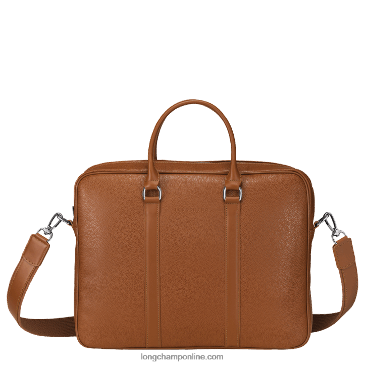 Caramel F8FL480 Le Foulonne Briefcase S Men Longchamp