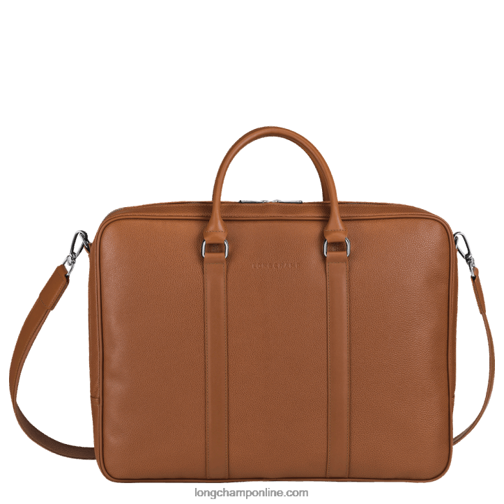 Caramel F8FL482 Le Foulonne Briefcase L Men Longchamp