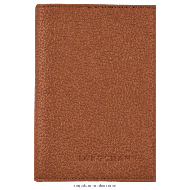 Caramel F8FL726 Le Foulonne Passport cover Men Longchamp
