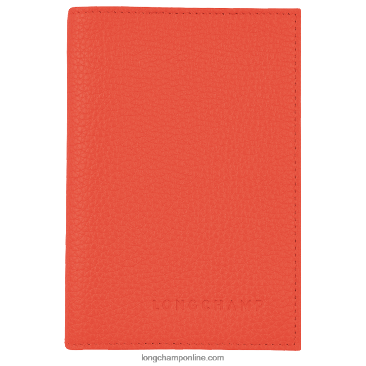 Orange F8FL725 Le Foulonne Passport cover Men Longchamp