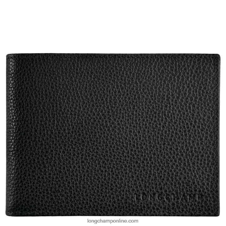 Black F8FL633 Le Foulonne Wallet Men Longchamp
