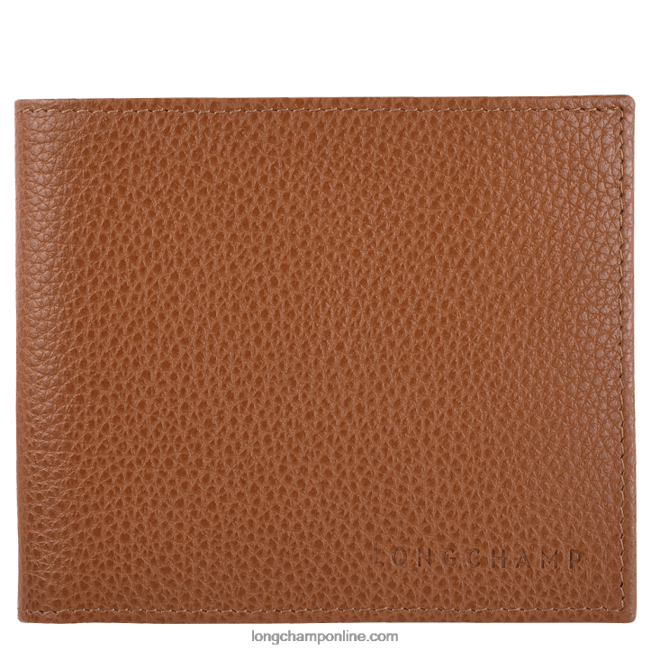 Caramel F8FL629 Le Foulonne Wallet Men Longchamp