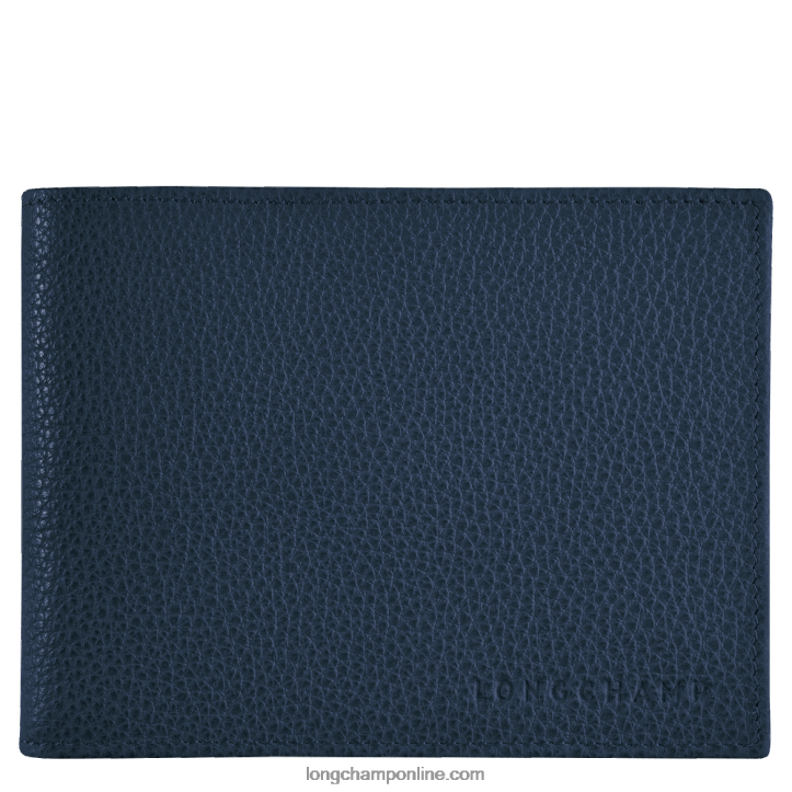 Navy F8FL634 Le Foulonne Wallet Men Longchamp