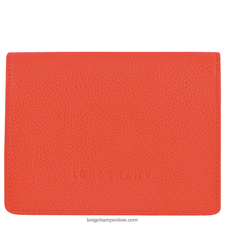 Orange F8FL596 Le Foulonne Wallet Men Longchamp