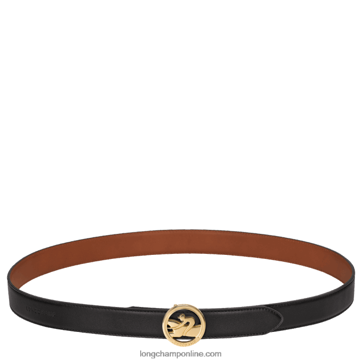 Black/Cognac F8FL940 Box Trot Ladies' belt Women Longchamp