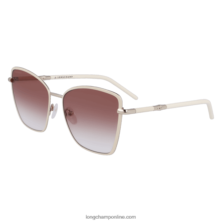 White/Brown F8FL889 Spring/Summer Collection 2023 Sunglasses Women Longchamp