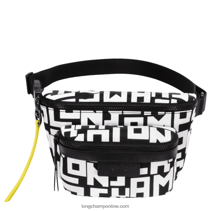 Black/White F8FL455 Le Pliage LGP Belt bag M Women Longchamp