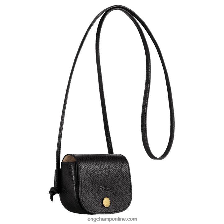 Black F8FL531 Epure Coin purse with leather lace Women Longchamp
