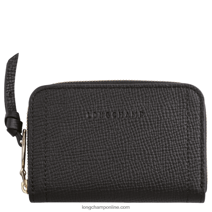 Black F8FL536 Mailbox Coin purse Women Longchamp