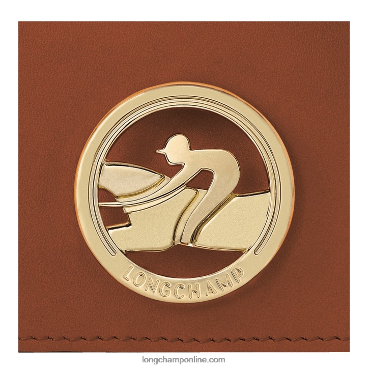 Cognac F8FL518 Box Trot Coin purse with shoulder strap Women Longchamp