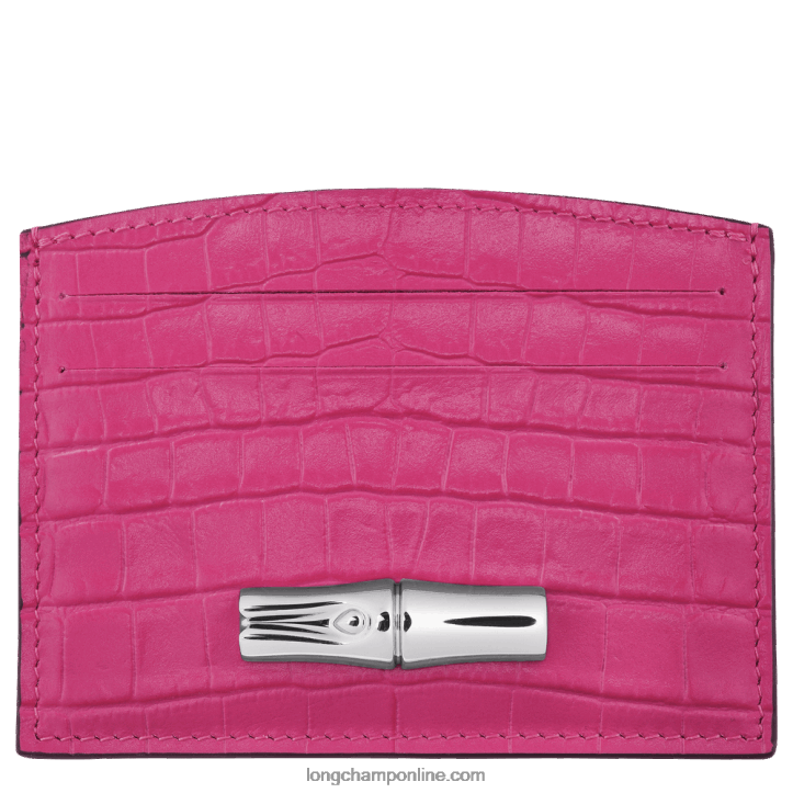 Fuchsia F8FL642 Roseau Card holder Women Longchamp