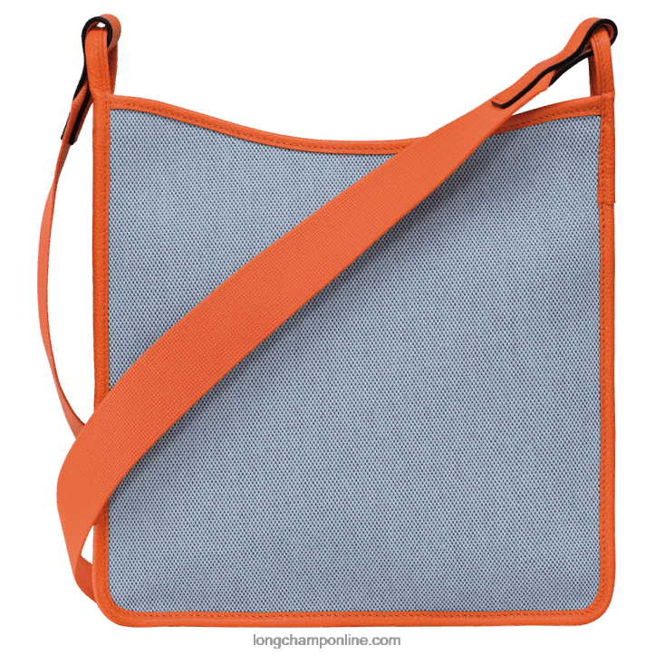 Blue/Orange F8FL260 Le Foulonne Zipped crossbody bag L Women Longchamp