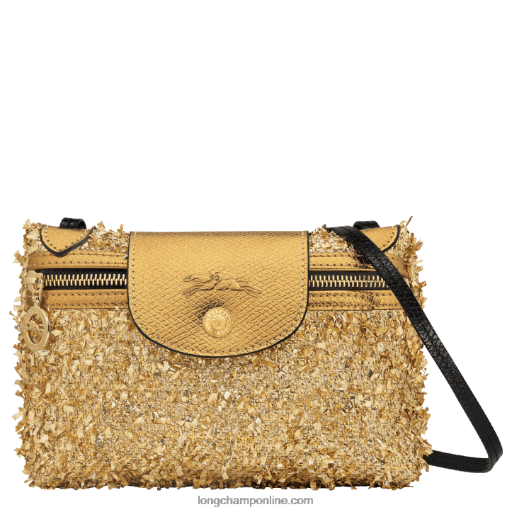 Gold F8FL222 Le Pliage Collection Crossbody bag Women Longchamp