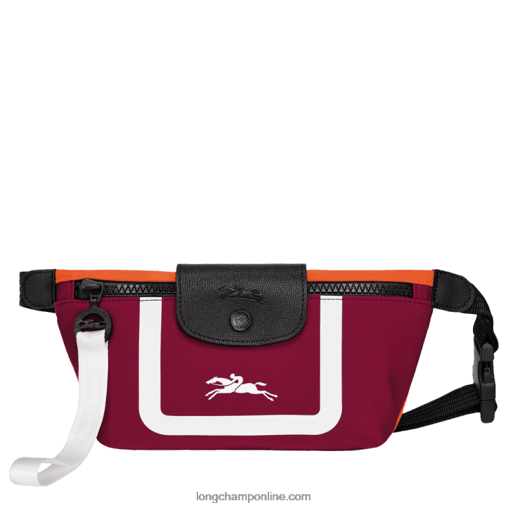 Orange/Burgundy F8FL213 Le Pliage Collection Belt bag Women Longchamp