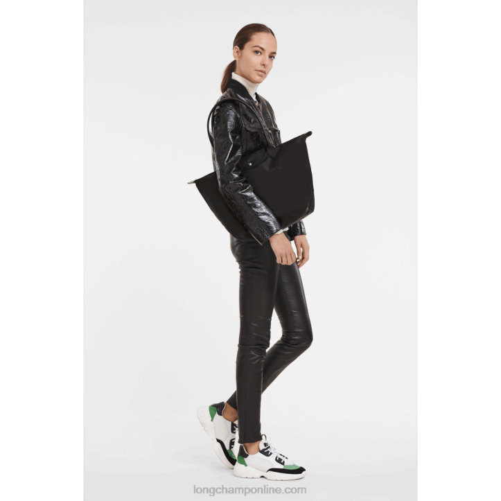 Black F8FL30 Le Pliage Green Tote bag L Women Longchamp