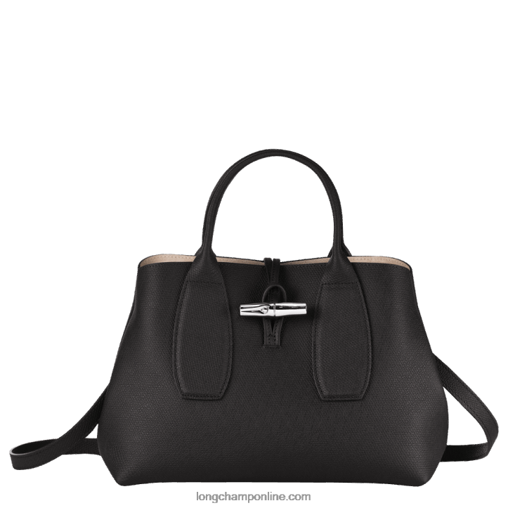 Black F8FL103 Roseau Handbag M Women Longchamp